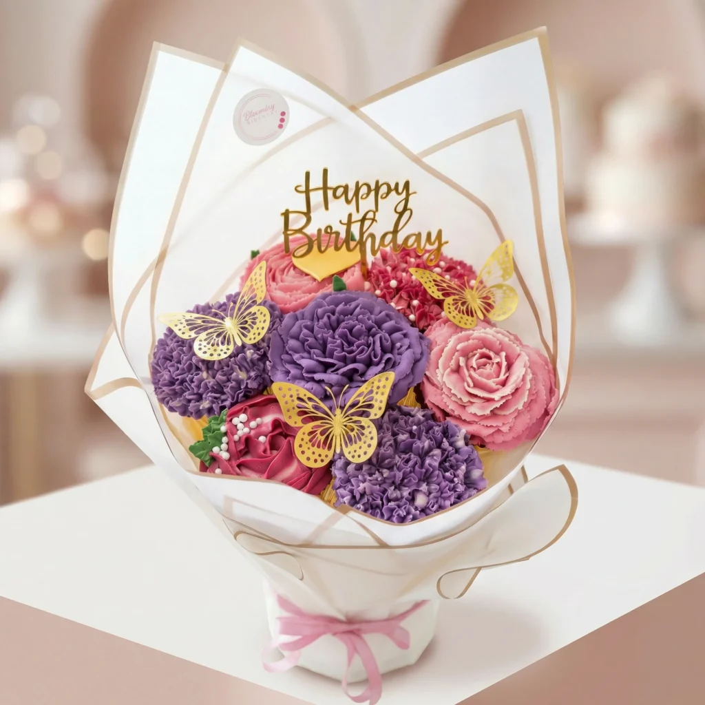 7 Jumbo Cupcakes <br> <span class="pink-text">Bouquet</span>